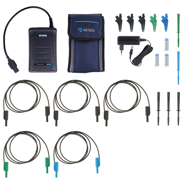 Metrel A1507 driefasenadapater voor installatietesters.